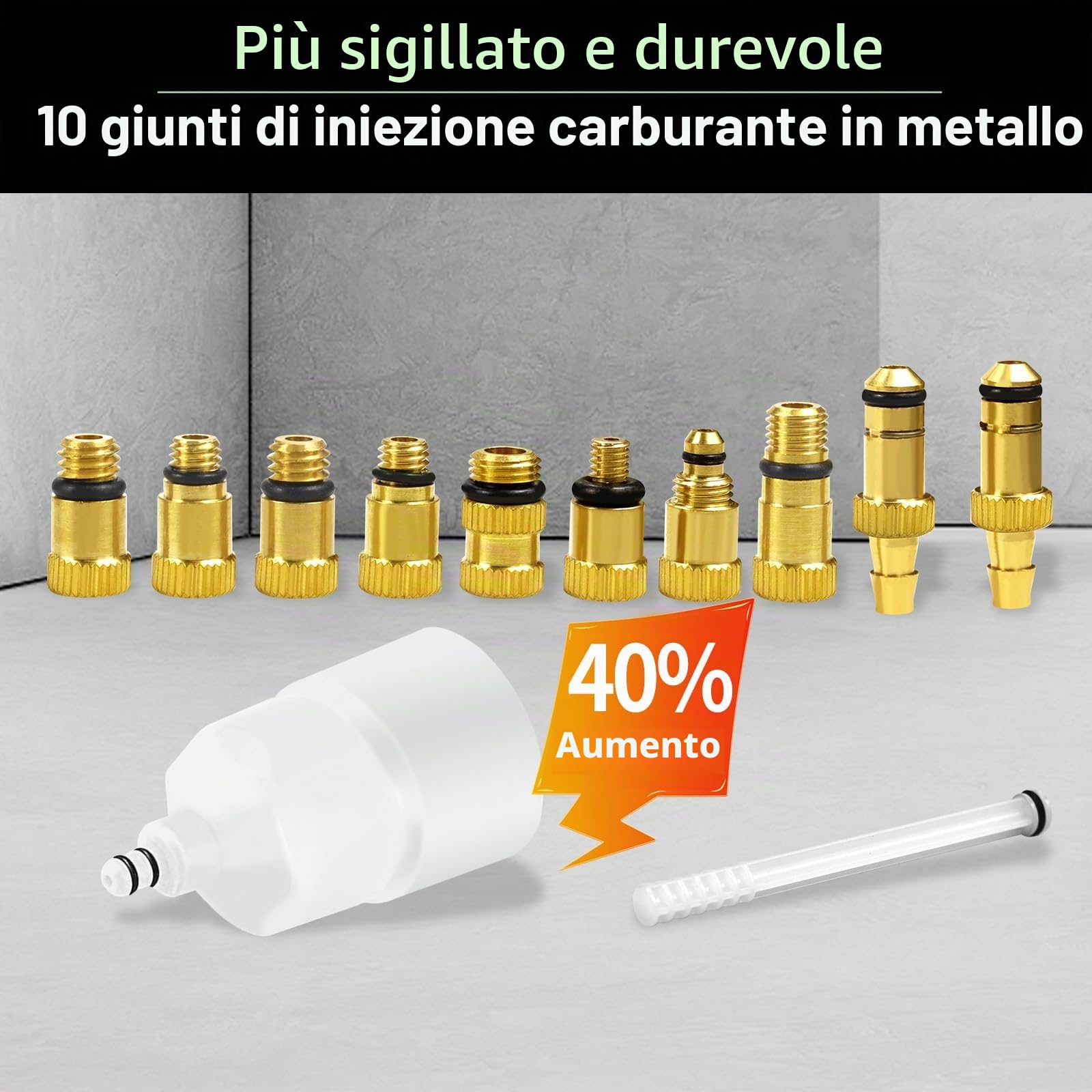 Kit spurgo Freni per Shimano, TEKTRO, MAGURA, Include connettore in Metallo Mountain Bike Freni a Disco Idraulici, Incluso 180ml Liquido frenante Minerale ad Alte Prestazioni da