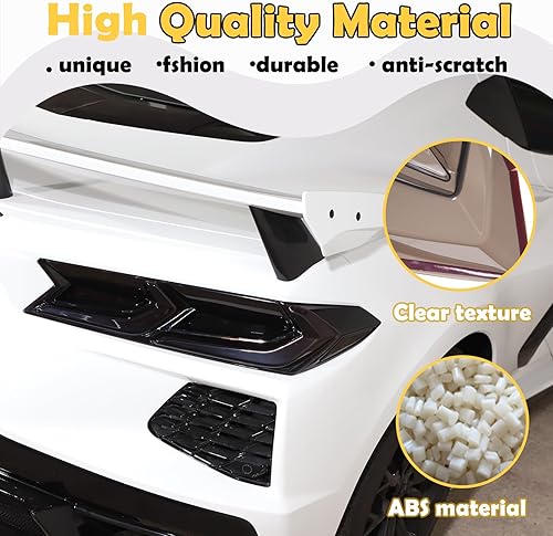 Miniatura 3 de Cubierta de luces traseras de automóvil compatible con Corvette C8 Stingray Z06 E-Ray 2020-2023 2024 2025, cubierta de lámpara trasera ahumada