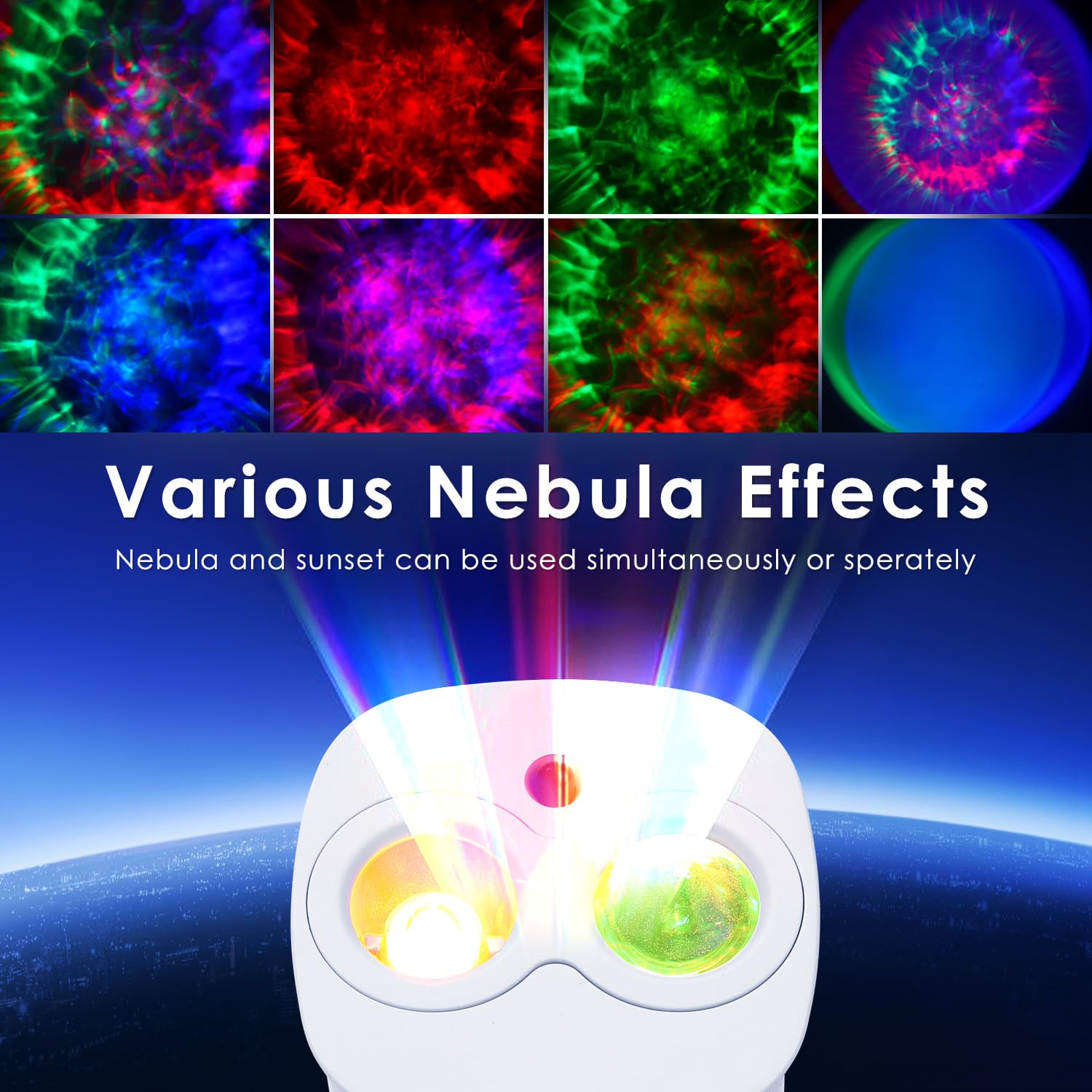 Pedica Galaxy Projector, Galaxy Projector for Bedroom, Night Light for Kids, Nebula Ceiling LED Lamp, Room Decor, with Timer and Remote, Gifts for Birthdays