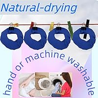 Vista 6 de CPAP Mask Liners covers Compatible with Full Face Masks Comfortable Soft and Breathable Mask Covers