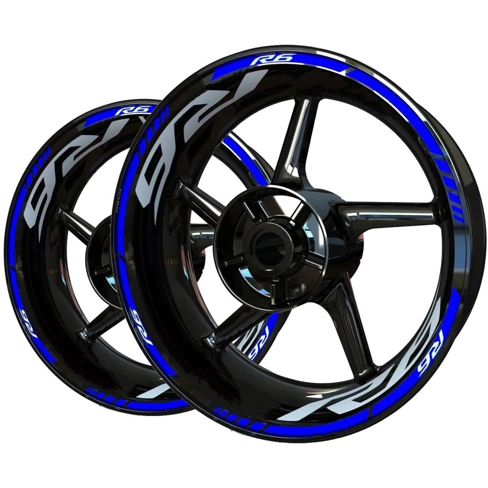 Bande bord roue colorée pour sublimer le style de votre moto R6 en balade
