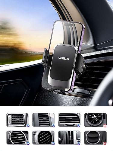 Miniatura 9 de UGREEN Paquete de soporte magnético para teléfono y soporte de ventilación para automóvil