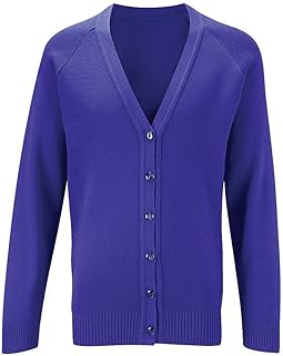 girls blue school cardigan