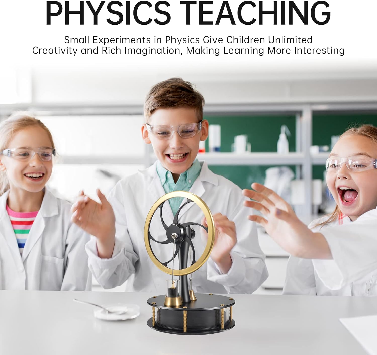 Low Temperature Stirling Engine Classroom Teaching Stirling Engine Kit Steam Heat Educational Model Brass Aluminum Stirling Engine-HZZ92 Pro Black