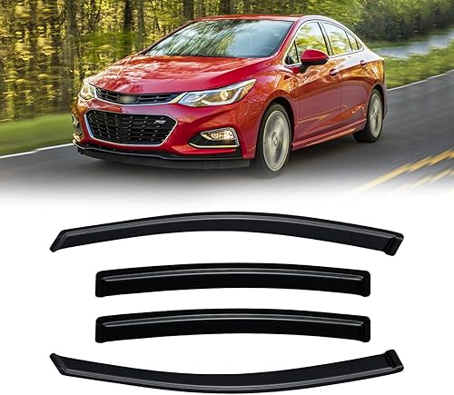 Miniatura 206 de Viseras de ventana para Toyota Camry 2007-2011, protectores de lluvia, deflector de ventilación, sombra humo oscuro 07 2008 2009 2010 11, con cinta