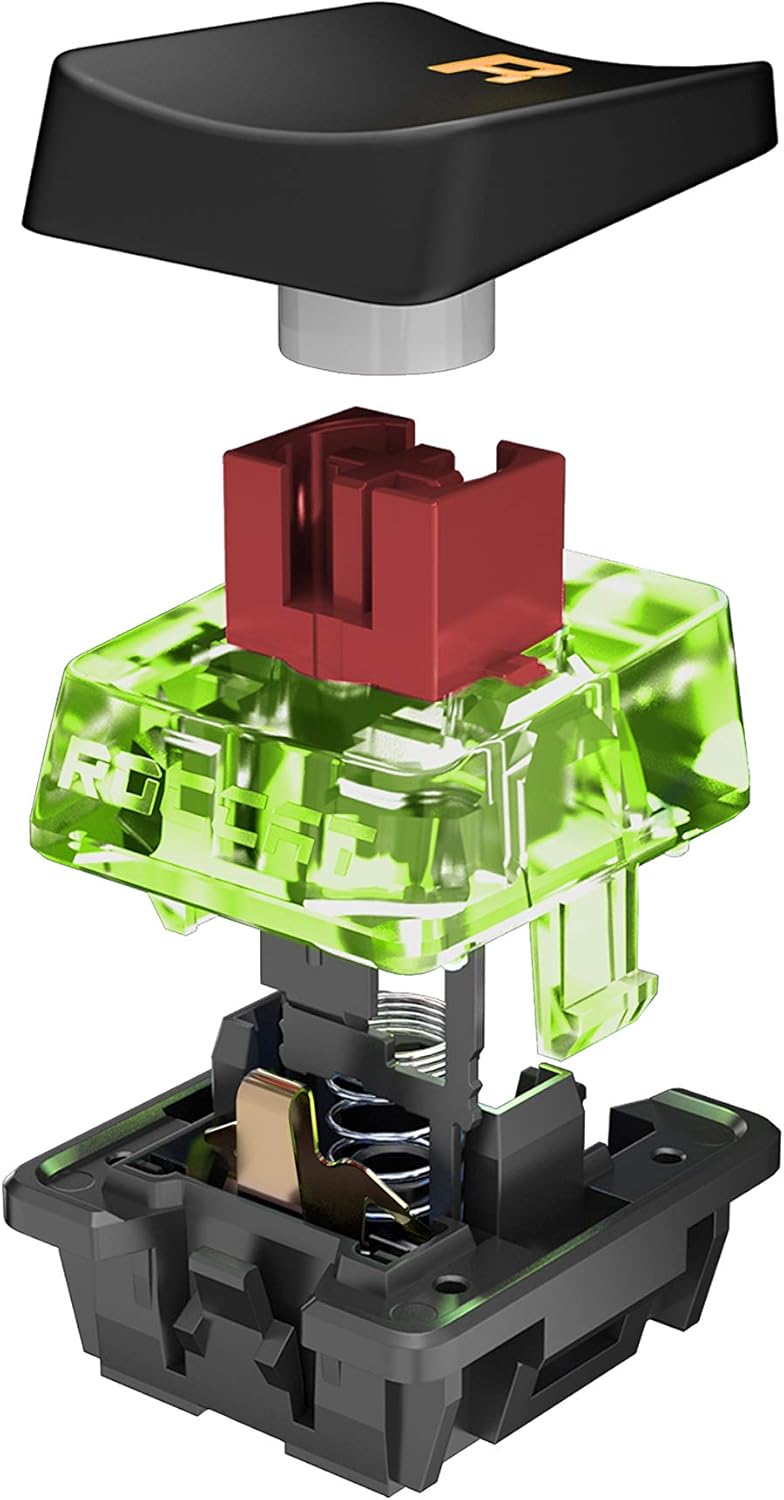 Exclusive Special ROCCAT Vulcan Pro Linear Optical PC Gaming Keyboard, Titan Switch Full Size with Per Key AIMO RGB Lighting, Anodized Aluminum Top Plate and Detachable Palm/Wrist Rest, Low Profile, Black