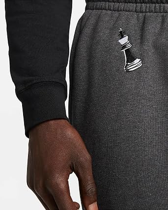 Nike Men's Fleece Athletic Joggers Pants (as1, Alpha, m, Regular, Regular, Black Heather/Black, Regular)