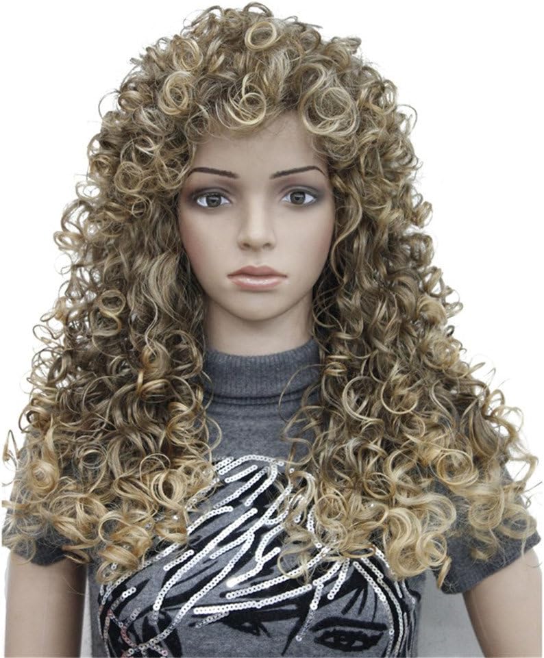 Synthetic Heat Resistant Hair Long Curly Wigs Cosplay Women Wig(6T24B)