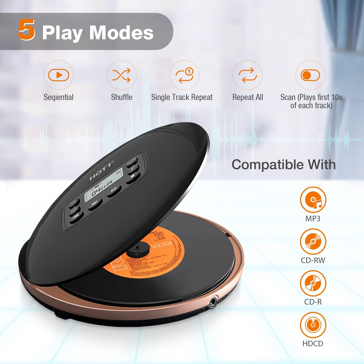 HOTT CD711 Play Modes