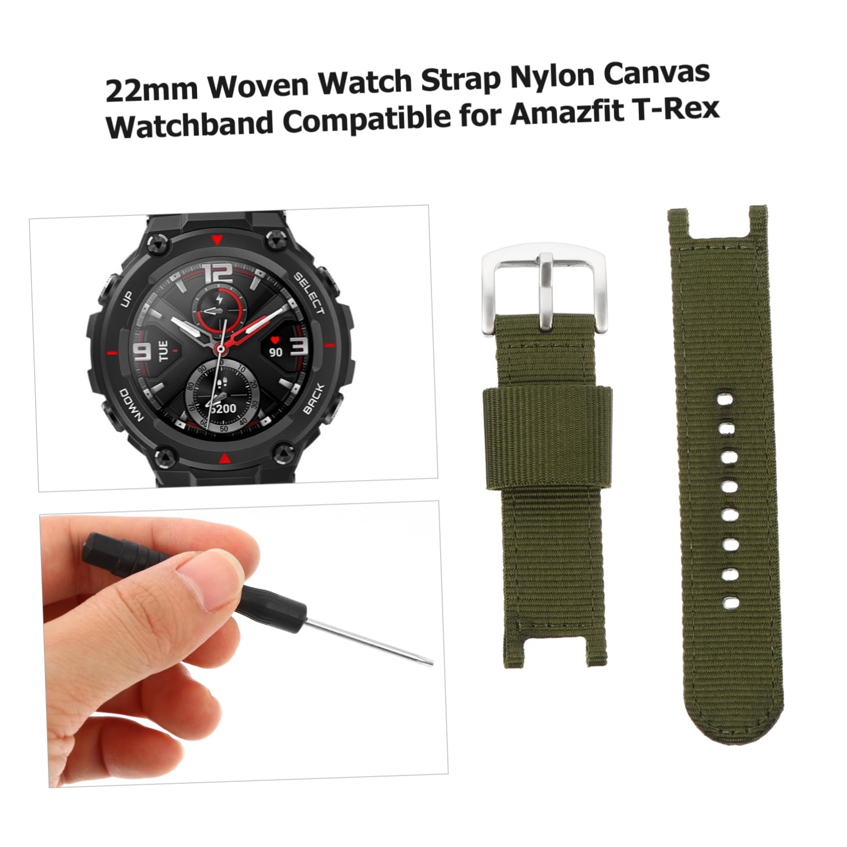 Housoutil Lot De 3 Bracelets De Montre En Nylon De Remplacement Compatibles Avec Les Montres Connectées Avec Boucle De Fermoir Robuste Pour Hommes Et Femmes