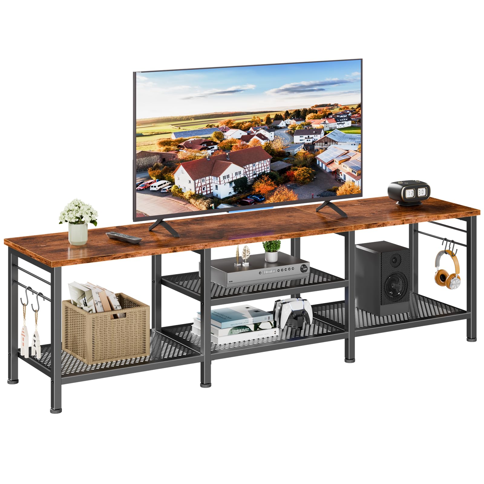 Amazon.com: Furologee TV Stand for TVs up to 70 Inch, 63 Inch