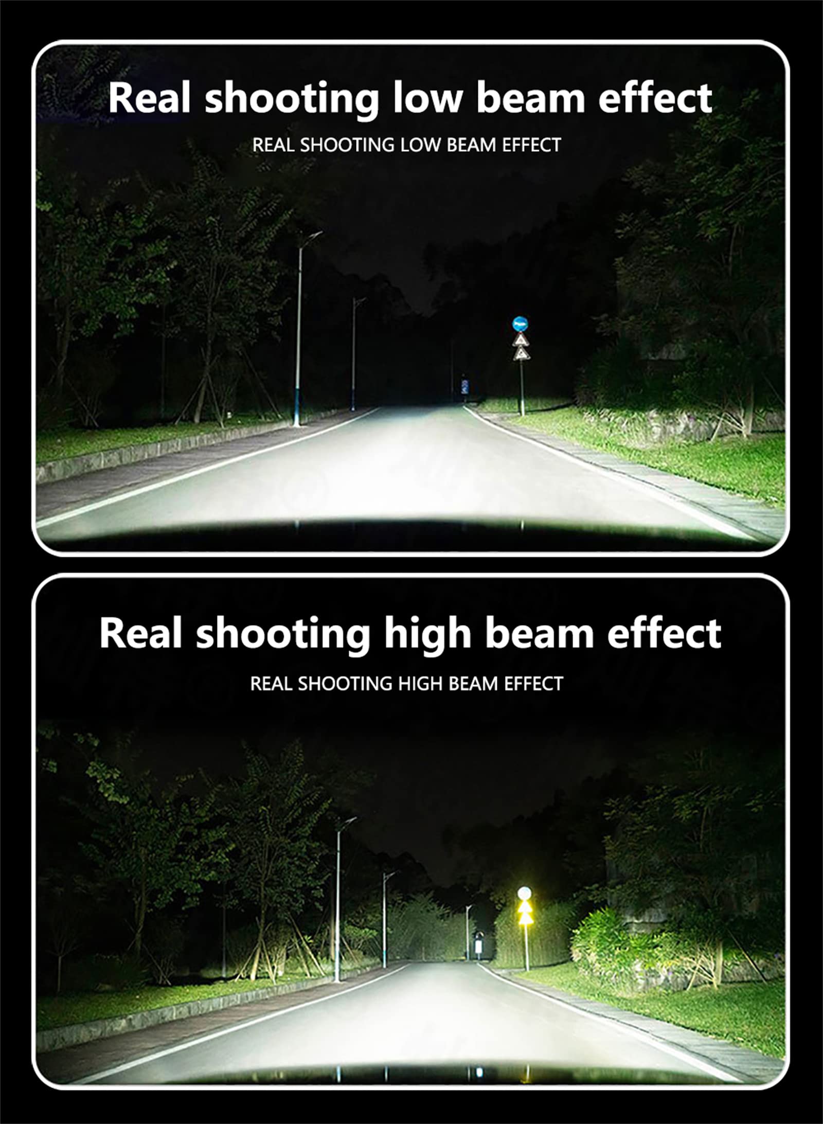 Bombillas LED Para Faros Delanteros, LED De Brillo De Haz Alto Y Bajo Bombillas Para Faros Delanteros De Haz Alto Y Bajo 6000K Blanco Frío, IP68 A Prueba De Agua, Paquete De 2,H4
