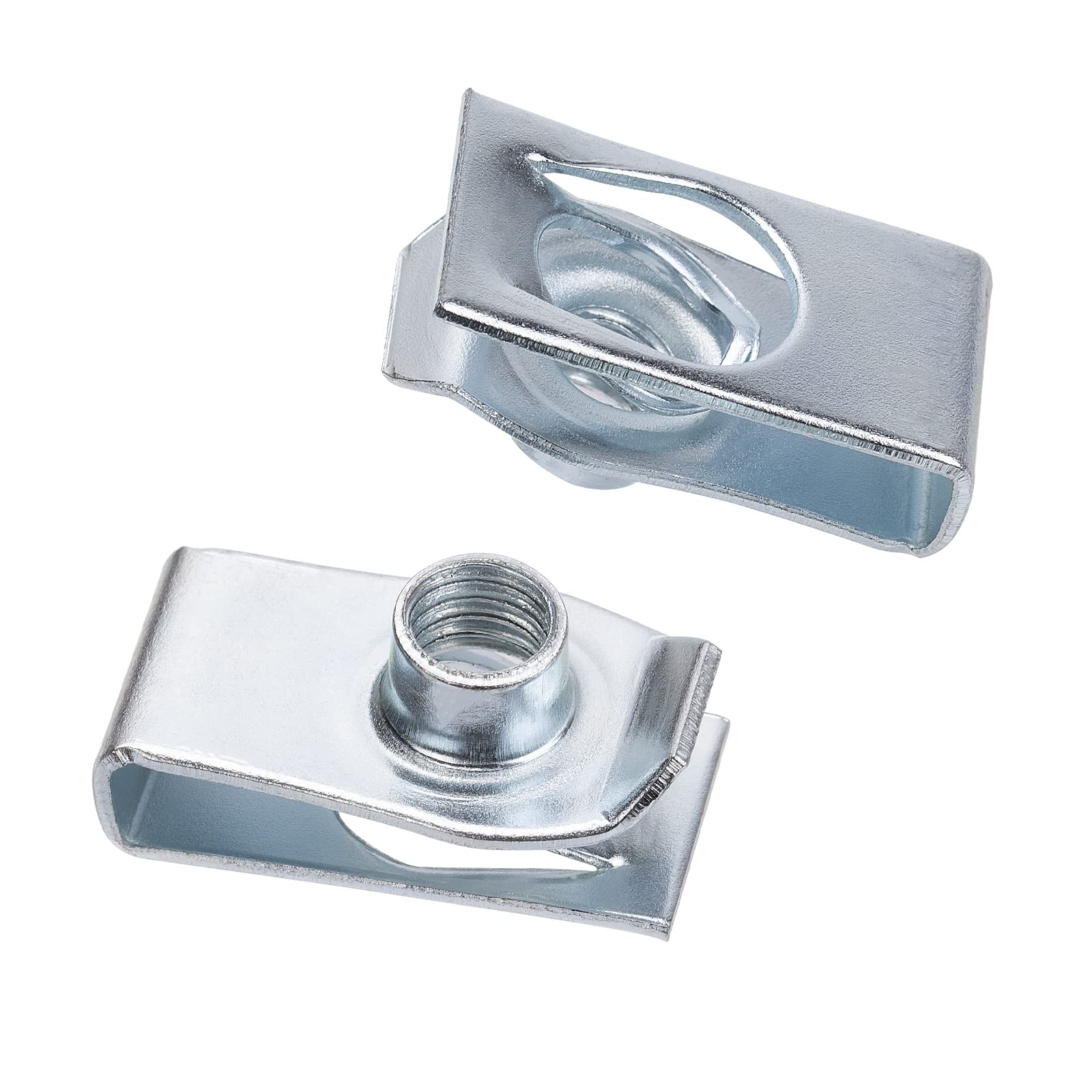 Screw Nuts XLLHXF 25pcs Bumper Extruded U Nut Spring Nut M8-1.25... U Nut Clips And Bolts - Foto 2