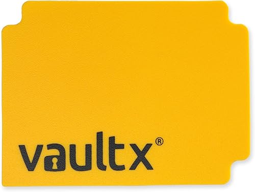 Miniatura 7 de Vault X  Caja de cubierta y 150 fundas negras para tarjetas, tamaño grande para 120-130 tarjetas con funda, tarjetero sin PVC para TCG (amarillo)