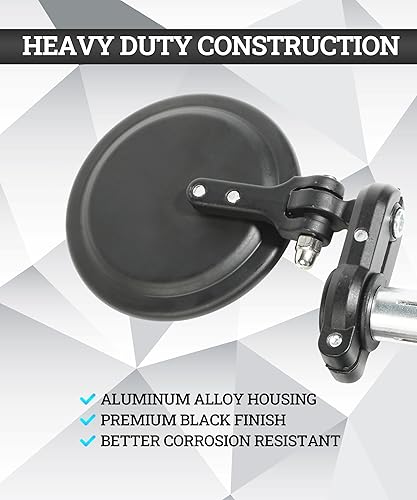 Miniatura 5 de Espejos de motocicleta, espejos de motocicleta para manillar, accesorios de automóvil, espejos redondos de manillar de 3 pulgadas, espejos de