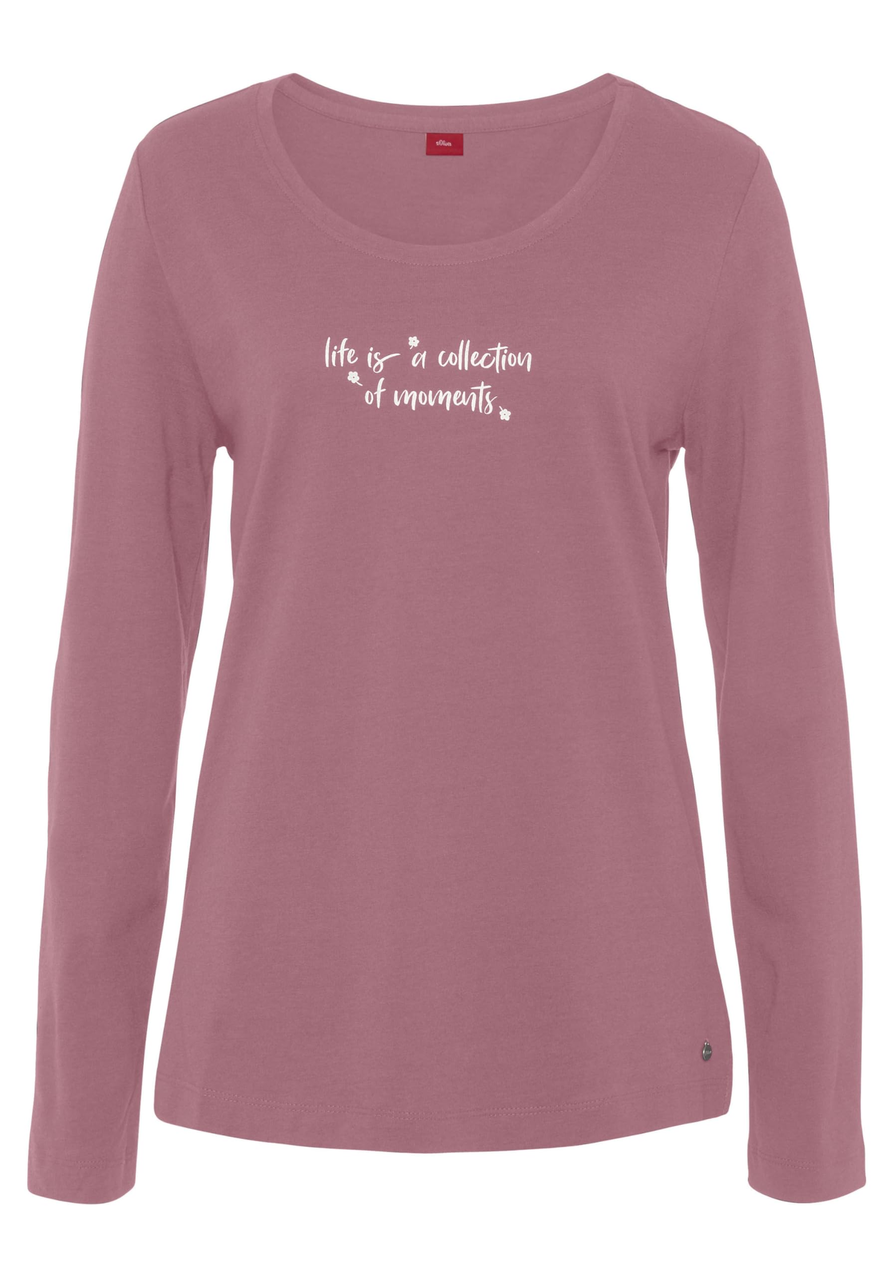 s.Oliver Ladies Pyjama Top, Antique Pink, 14-16
