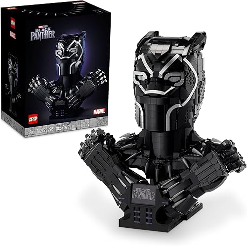 LEGO Marvel Black Panther, Kit de construcción de modelo King T'Challa, 76215 Recuerdos coleccionables Wakanda Forever, juego de superhéroes para