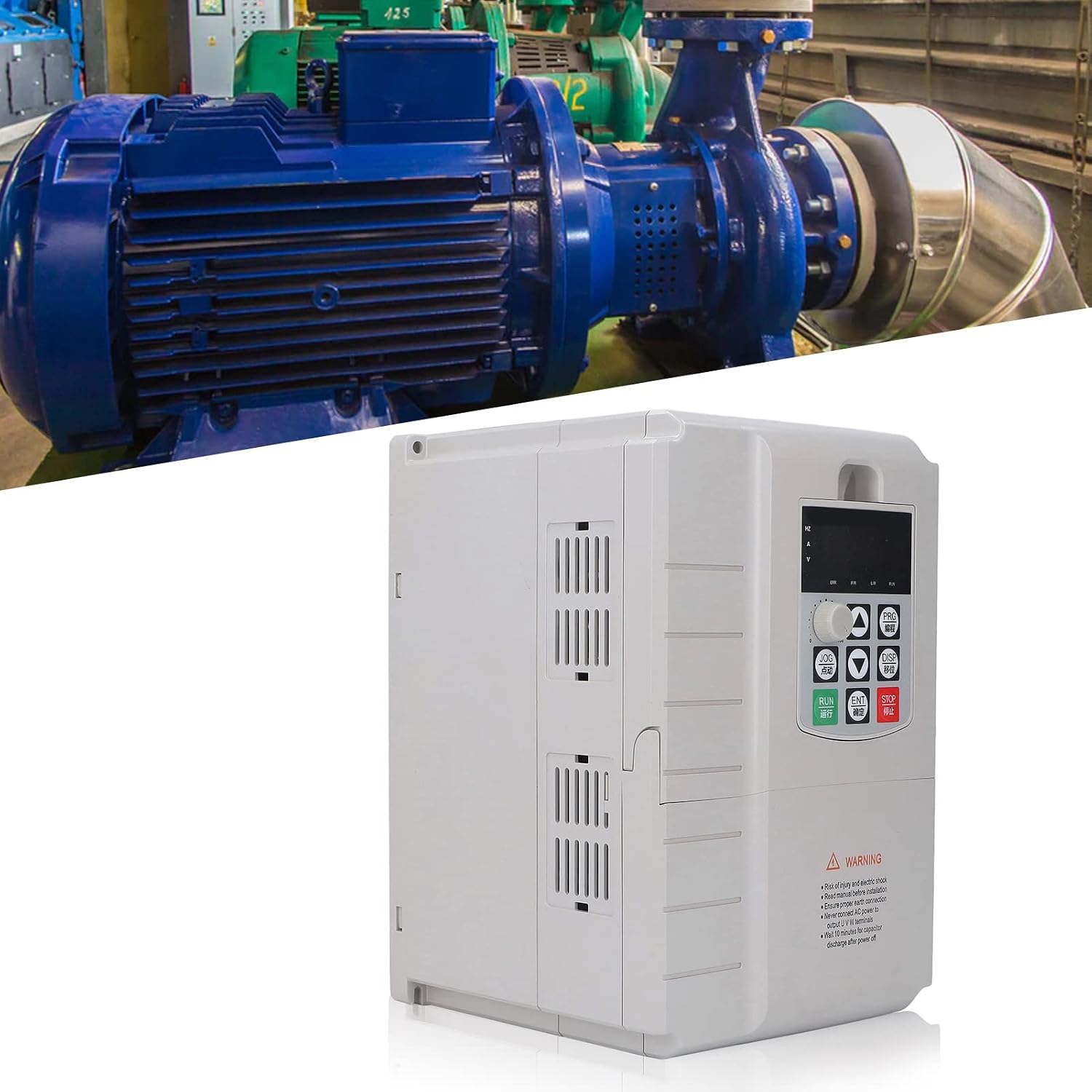 周波数コンバータ、強力な 7.5kw モーター速度制御、単相 220v 入力、三相 380v 出力用の周波数コンバータ