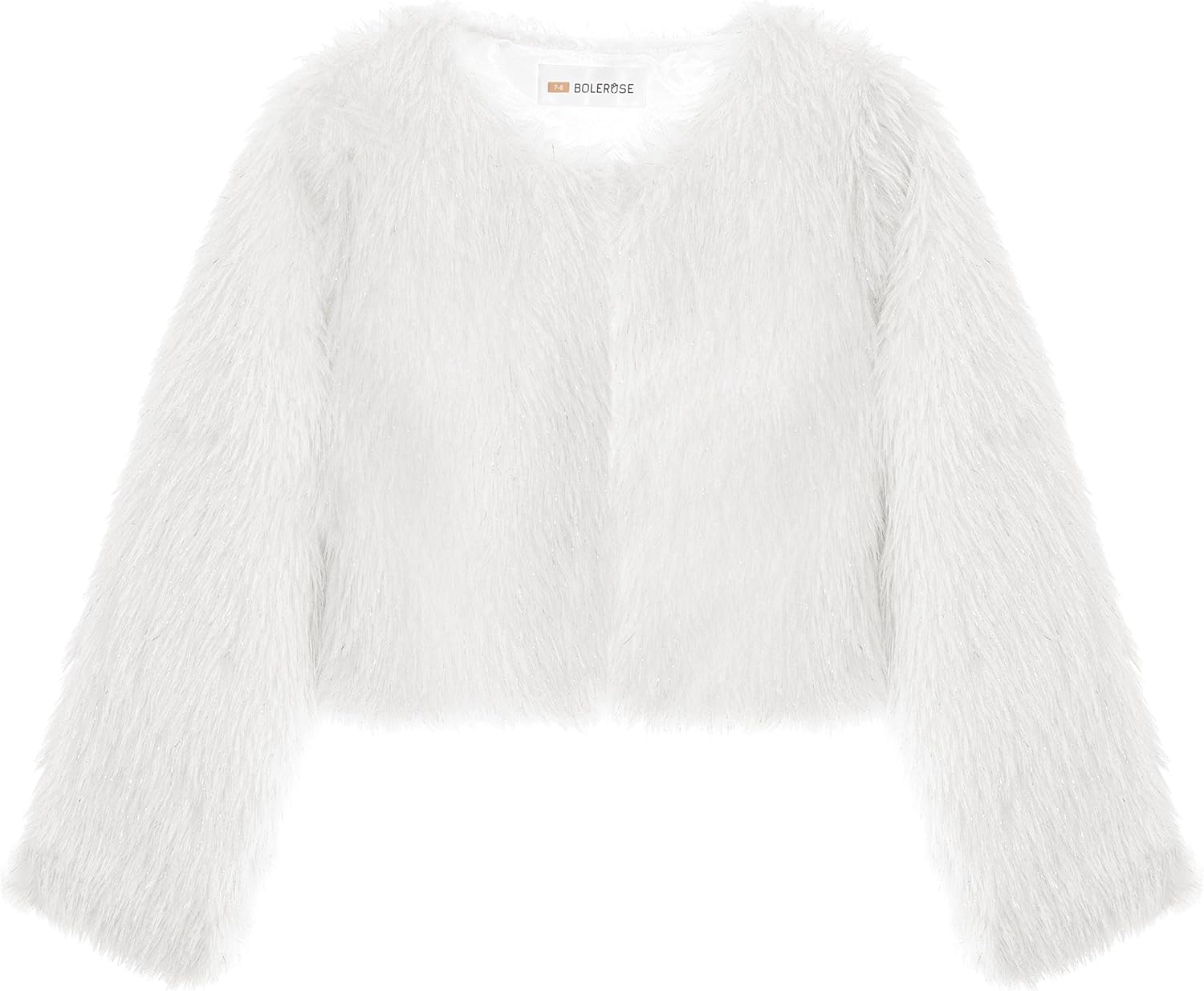 BOLEROSE ガールズ コージー フェイクファー 子供 キッズ ボレロ シュラッグ ジャケット コート