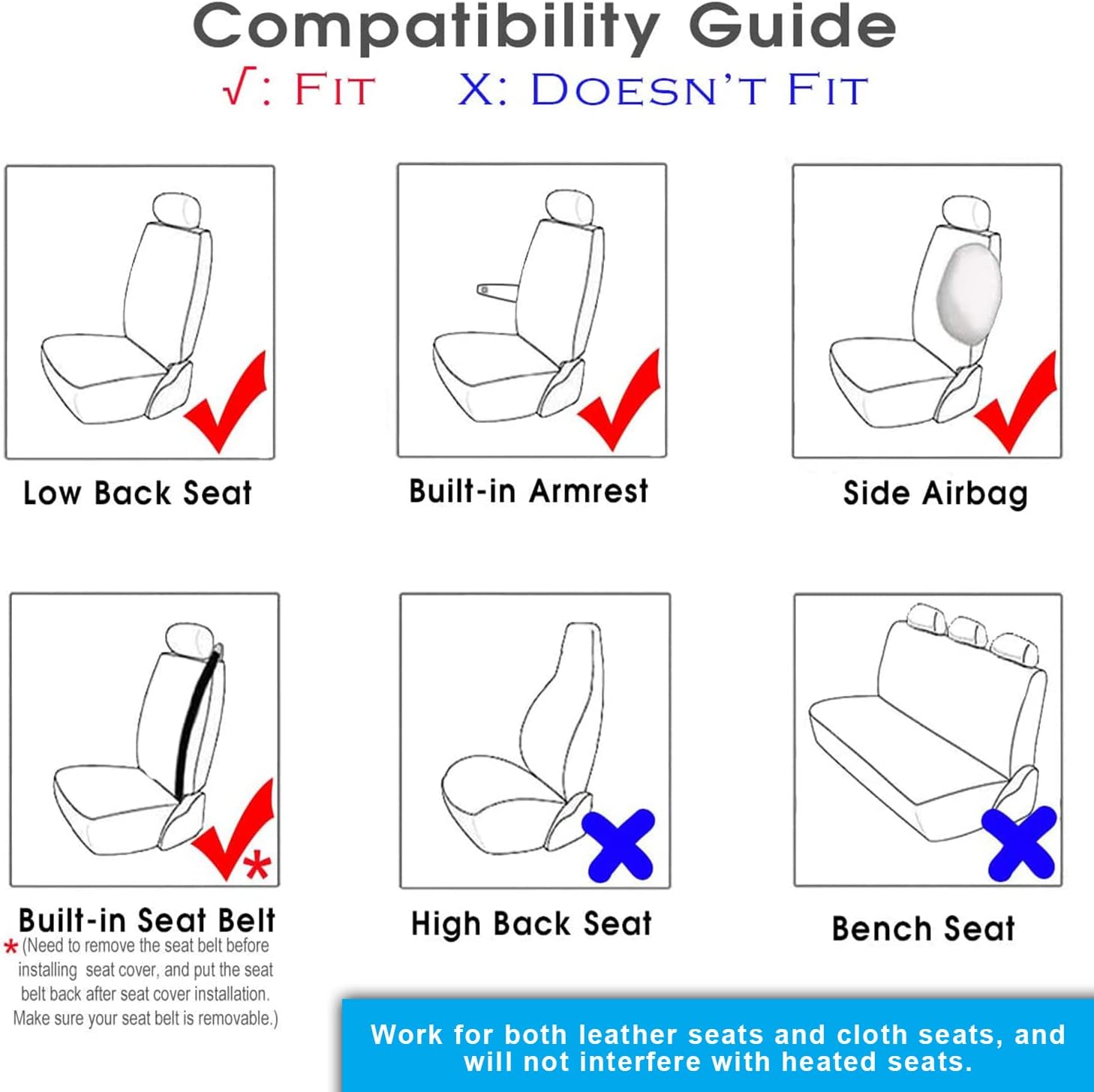 Champlus Automotive Sheepskin Seat Cover, Genuine Australian Sheep Skin, Universal Fit & Airbag Compatible, 1pc, Ivory - Image 5
