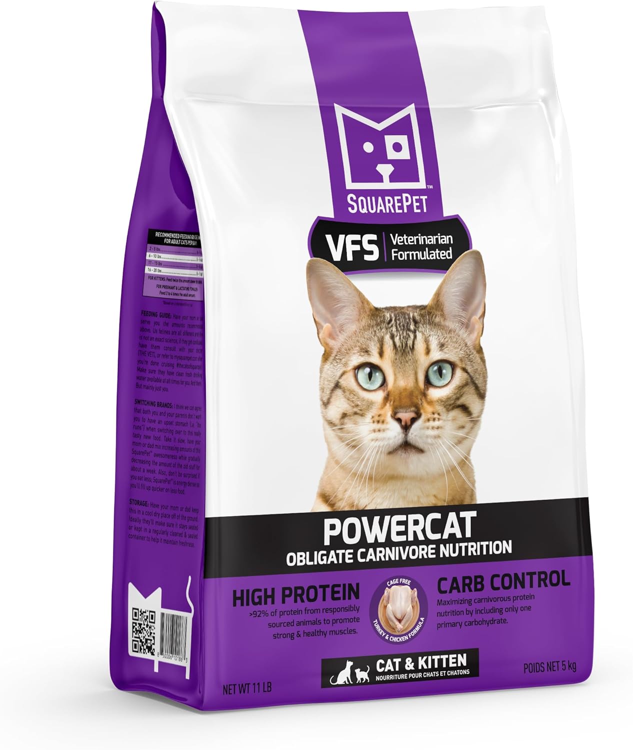 SquarePet - VFS® Powercat™ Turkey & Chicken Feline 11lb