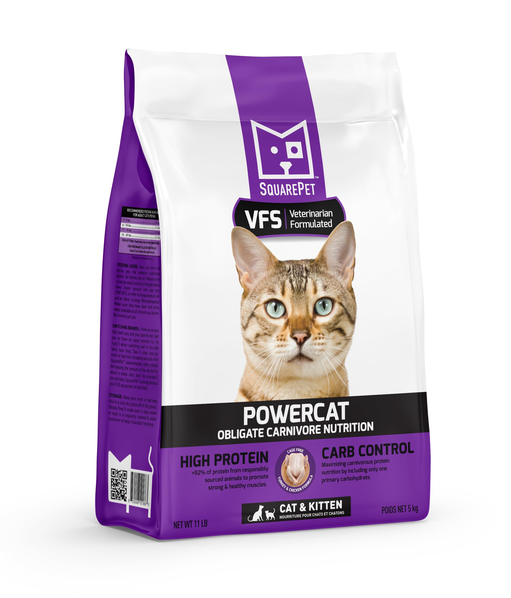 SquarePet - VFS® Powercat™ Turkey & Chicken Feline 11lb
