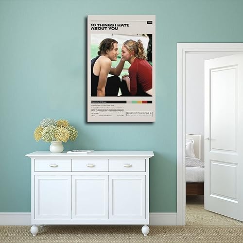 Miniatura 4 de Póster artístico de 10 Things I Hate About You de la película arte de pared pinturas para sala de estar dormitorio estilo sin marco 12 x 18 pulgadas