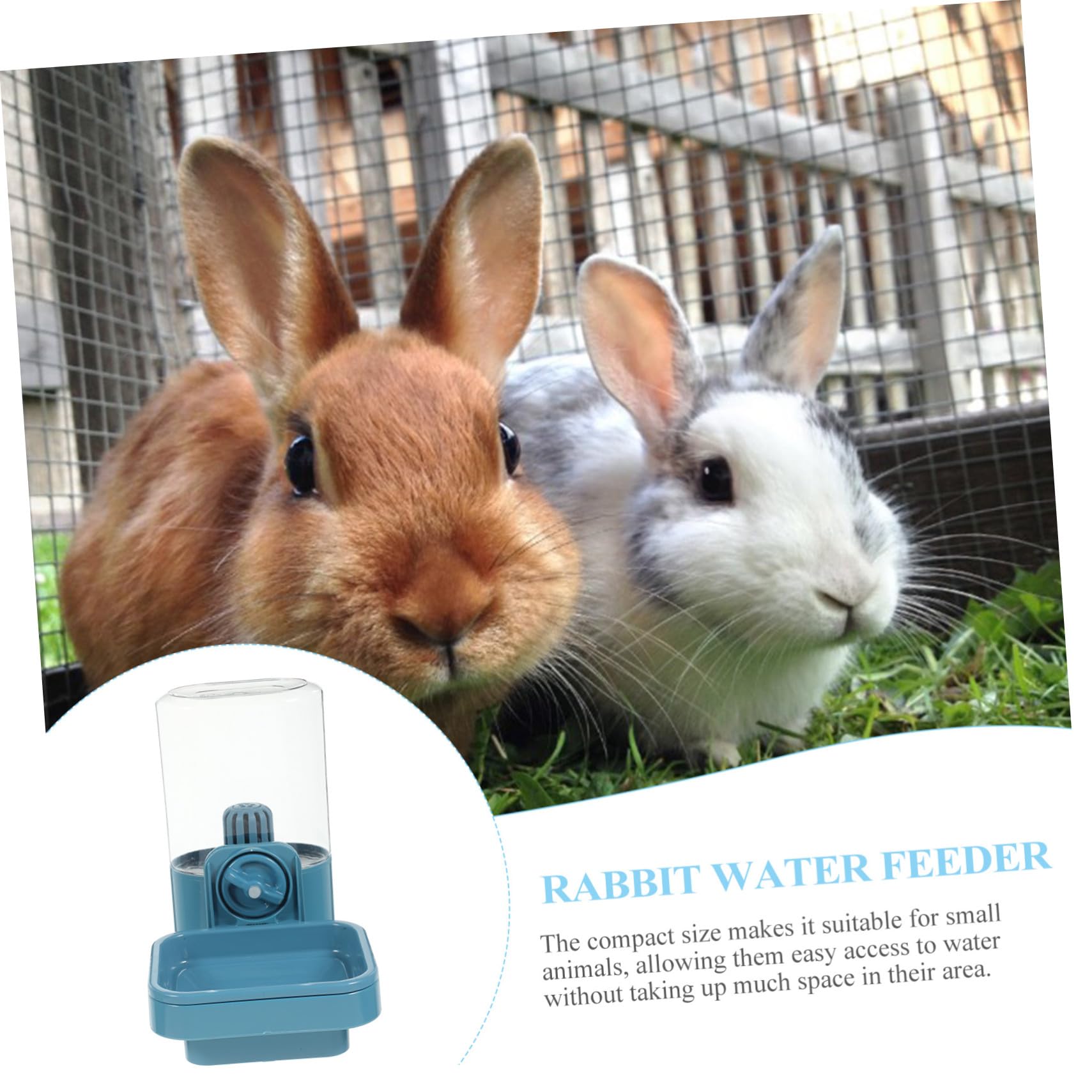 NUOBESTY Dispensador de Agua para Conejos Hámsters Colgante Comedero Automático para Animales Filtro para Jaulas Suministros para Mascotas Pequeñas