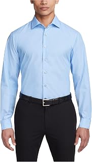 Mens Dress Shirt Slim Fit Solid