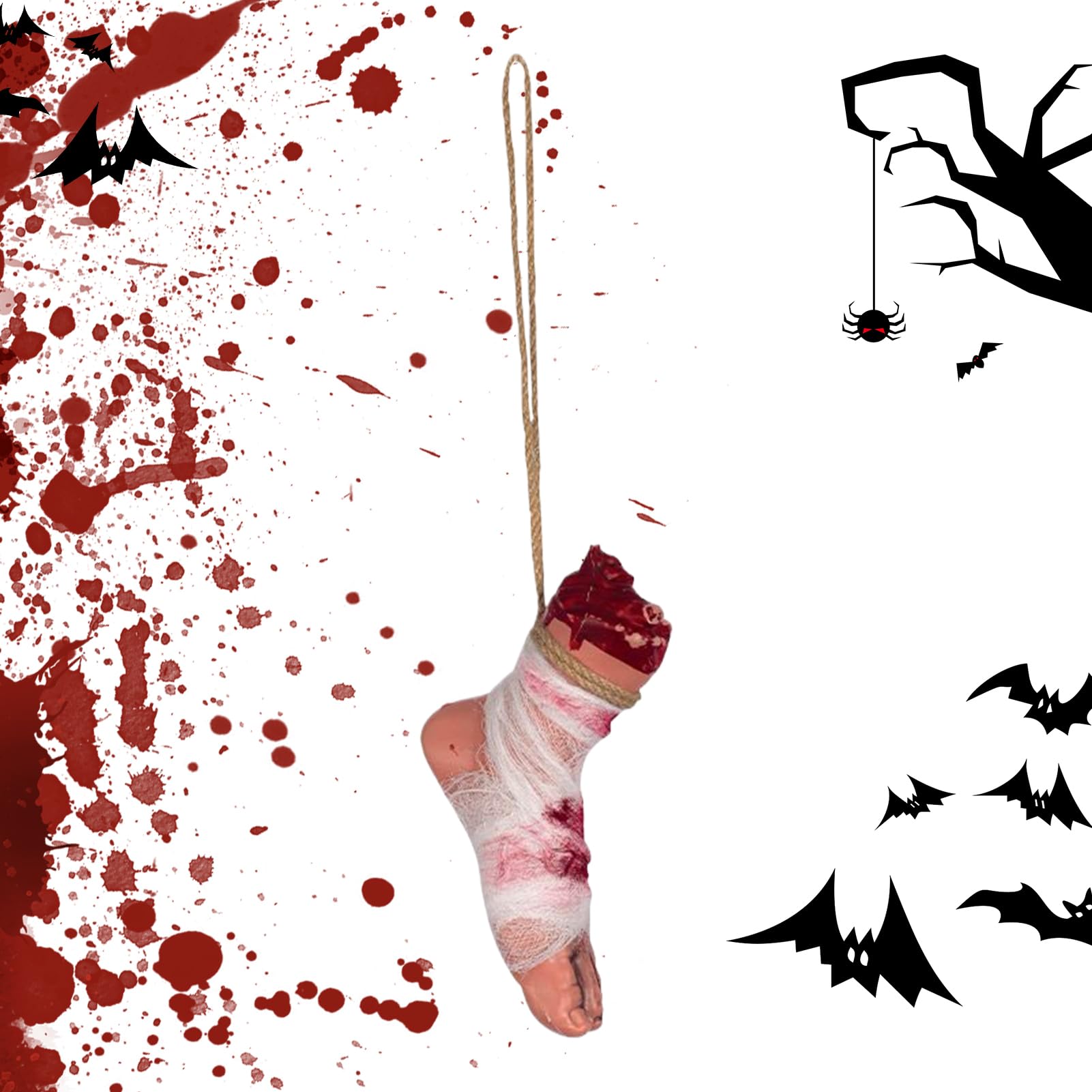 Parties de corps ensanglantées pour jardin et terrasse d'Halloween