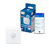 Philips Smart Lighting Czujnik Ruchu, Oświetlenie, Łatwa Konfiguracja, Bezprzewodowy, Montaż w Dowolnym Miejscu, Niezawodny, Automatyzacje, Connected by WiZ, Baterie w Zestawie, 1 Szt.