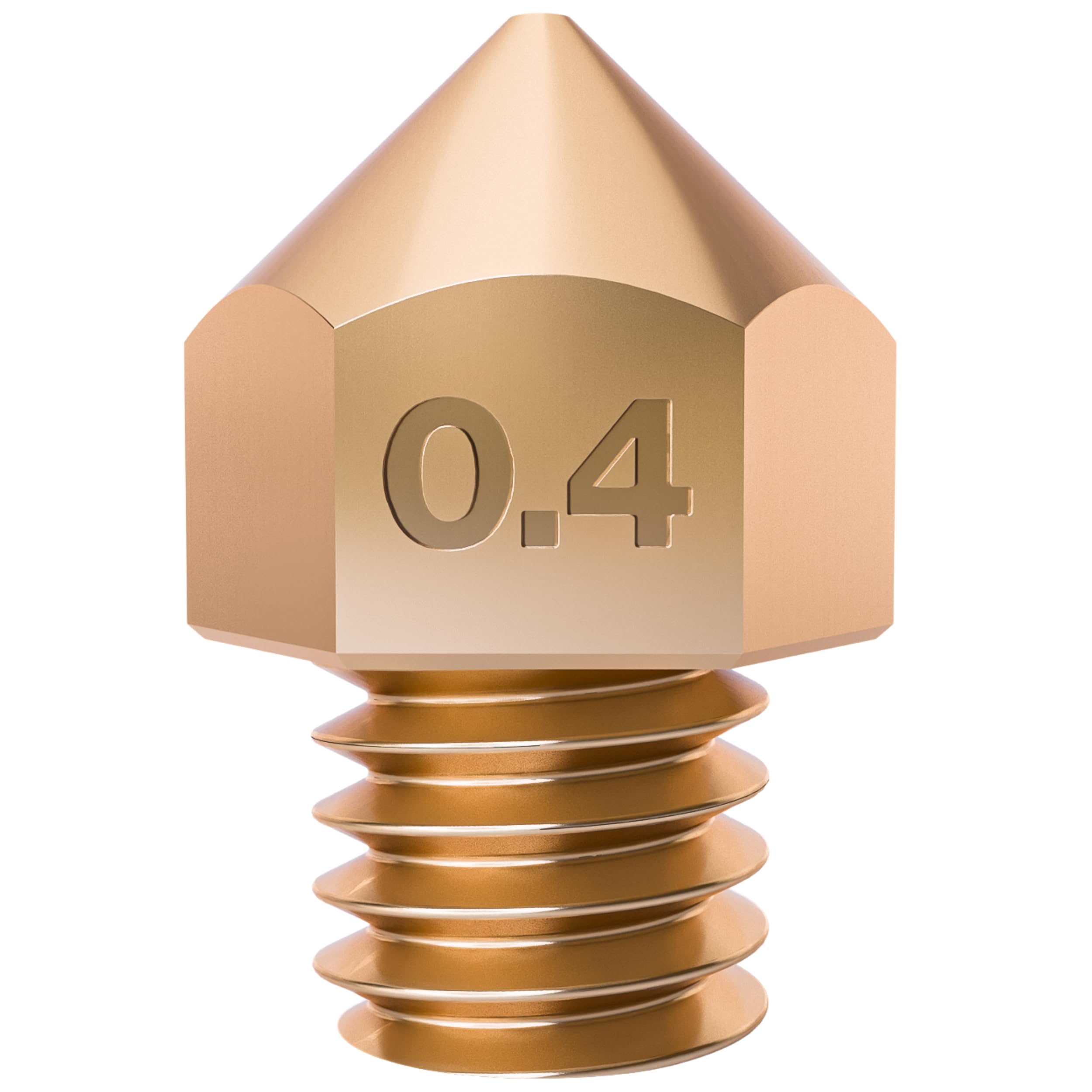 Hetism MK8 3D Printer Nozzle for Creality Ender 3- Brass 0.4mm Nozzles Replacement Upgrade Parts for Sovol, Snapmaker, Anycubic, Elegoo, Pro, V2, Plus