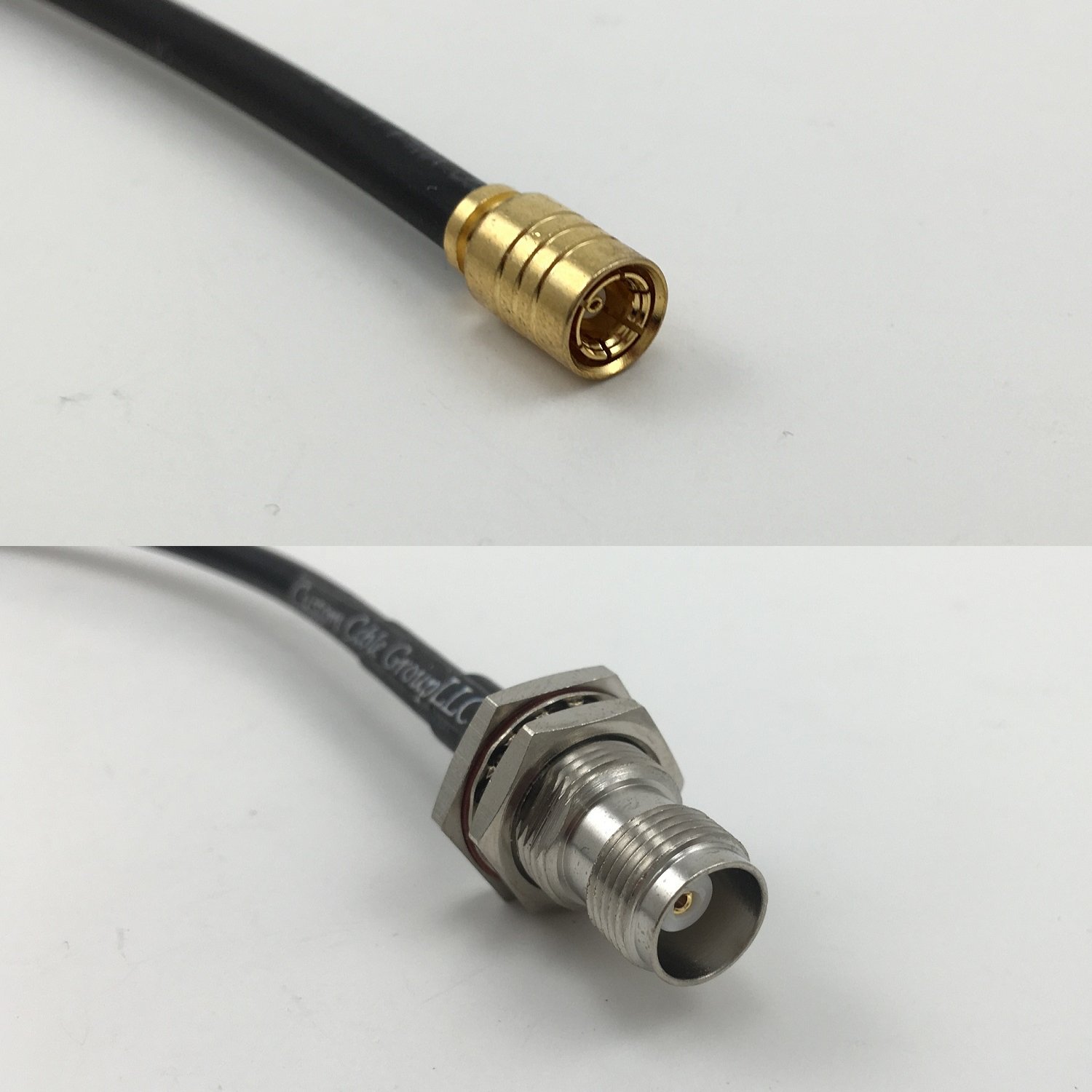 1 foot RG142 SMB FEMALE to TNC FEMALE BULKHEAD Pigtail Jumper RF coaxial cable 50ohm Quick USA Shipping