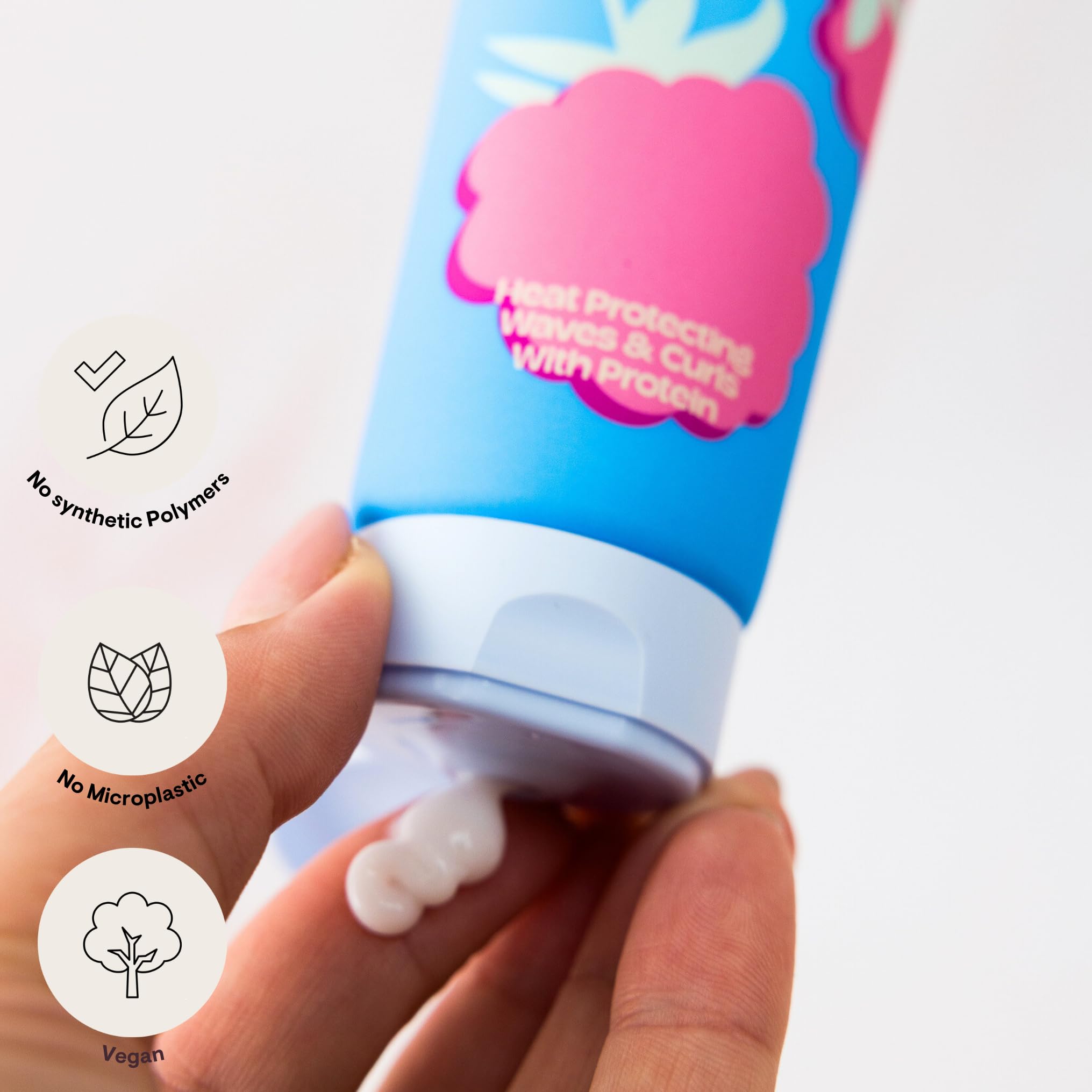 Weightless Protein Leave-In Conditioner | ultraleichter Protein Leave-In für definierte Locken & Wellen - natürlicher Hitzeschutz bis 230°C - extra starke Entwirrkraft & vegan - 150ml