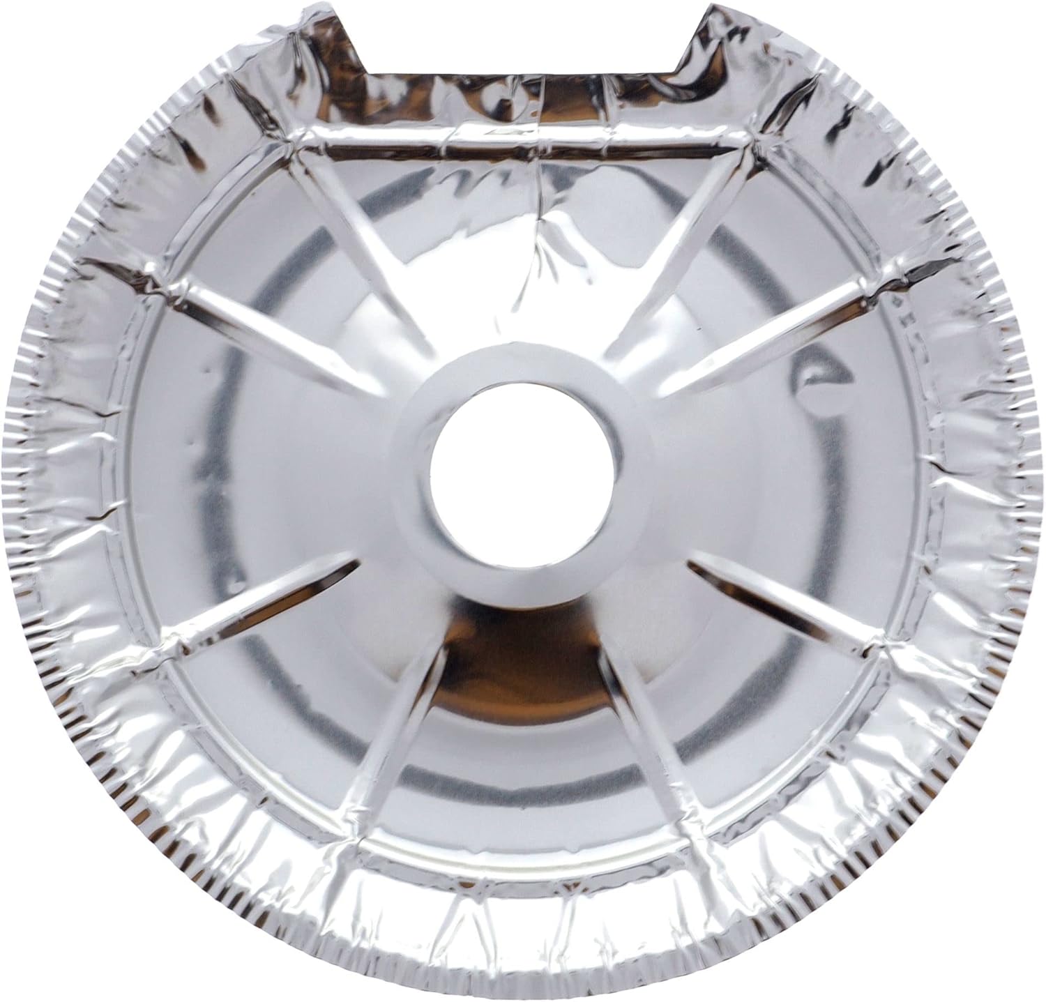 RIJIS Burner Liner 8 Pack Aluminium Foil Disposable Liners Round Oil