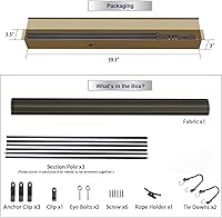 Vista 4 de Windscreen4less Persianas opacas enrollables para exteriores, pantalla de privacidad para pérgola, balcón, porche, cochera, terraza, 6 pies de ancho