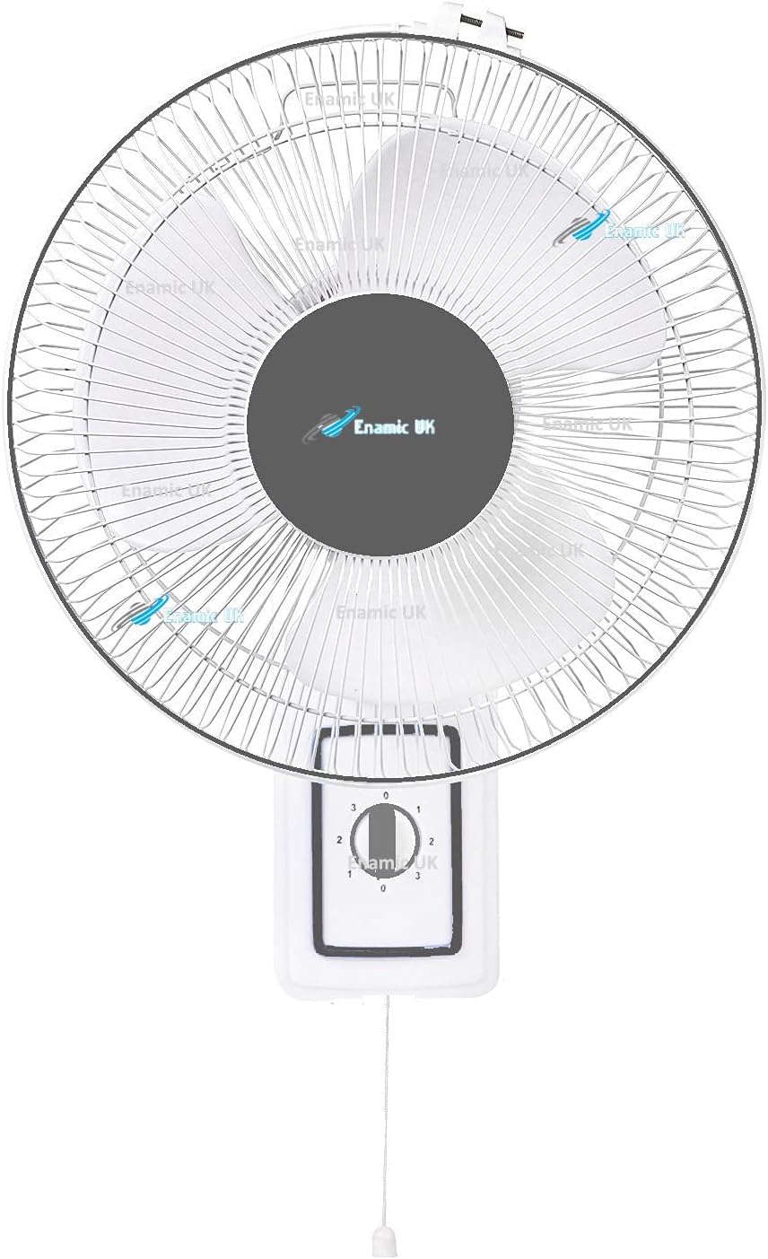 Enamic UK Wall Fan High Speed 12 inch 3 Blade Wall-Mounted Fan with Low Noise Copper Motor All Purpose Wall/Table Fan 1 Year Warranty || Limited Edition || MAKE IN INDIA || S@3
