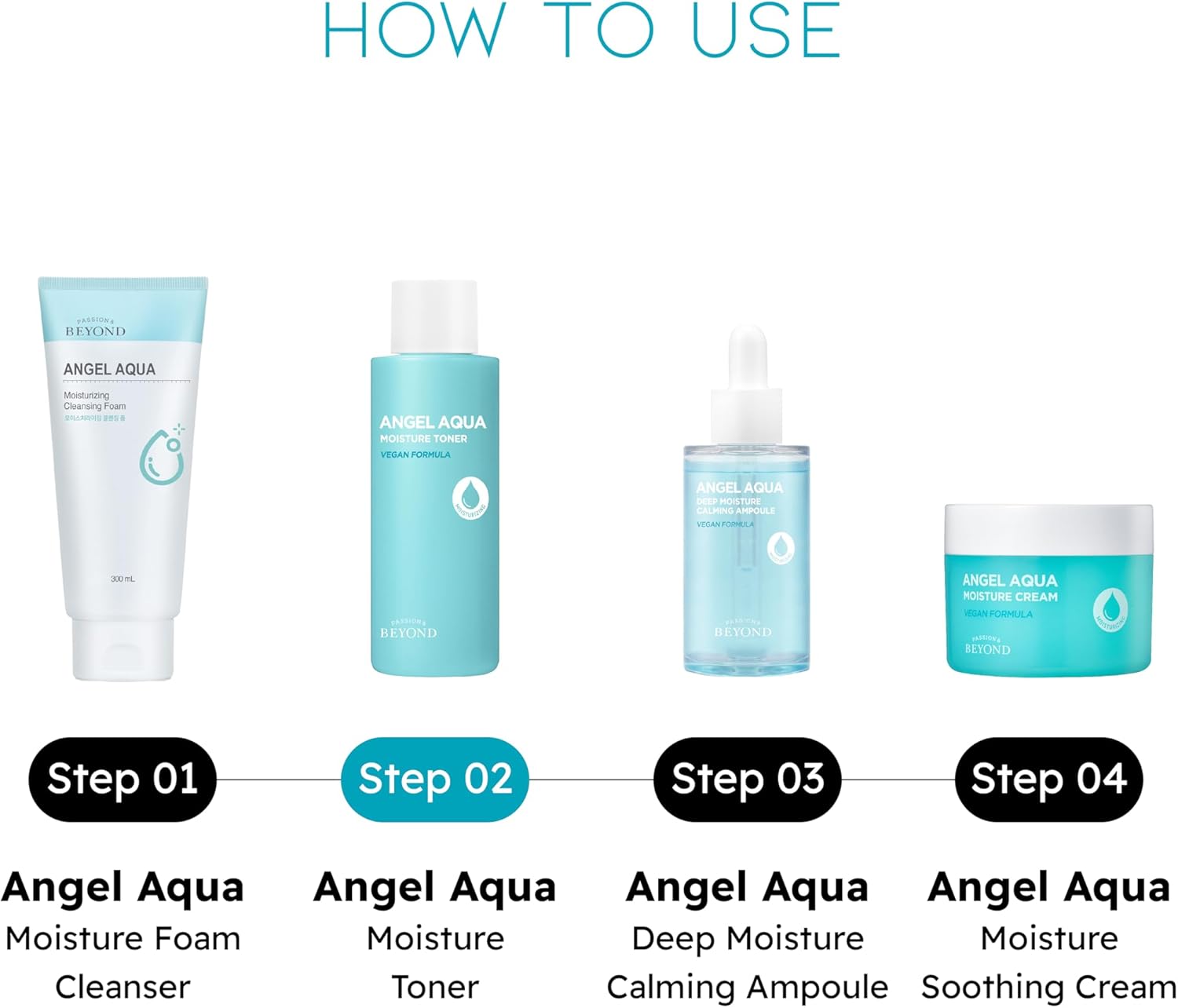 Beyond Angel Aqua Moisture Big Toner (16.9fl oz) - Korean Skin Care. Refreshing & Soothing Hydration for Sensitive Skin, Vegan Formula. Chervil, Hyaluronic Acid, Panthenol. - Image 6