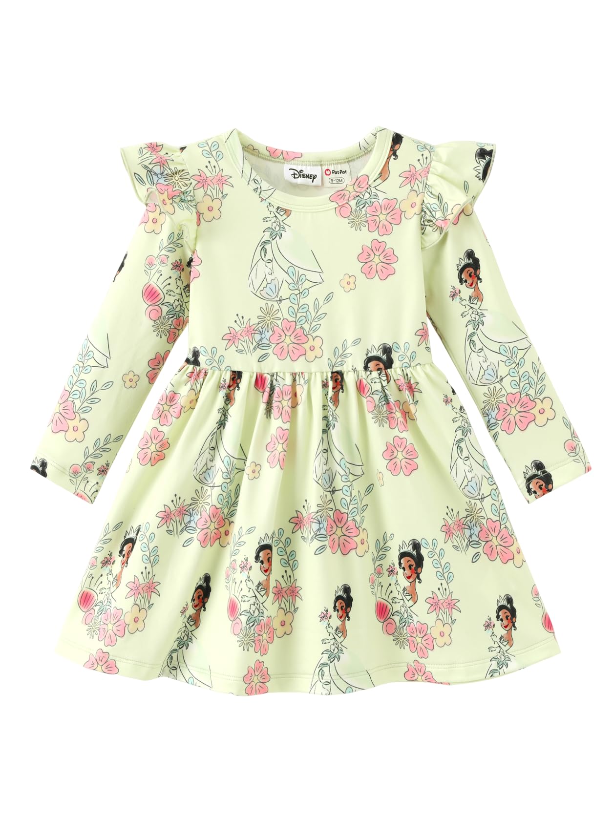 Disney Girls Dress Ruffled Long Sleeve Fall Winter Clothes Baby to Toddler