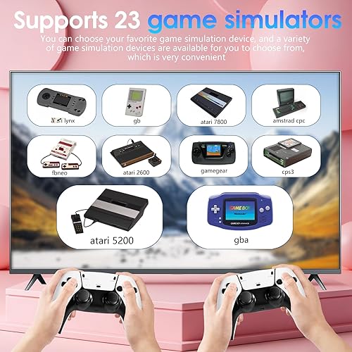 Miniatura 2 de 2026New Wireless Retro Game Console, 40000+Games and 23 Emulators, Plug and Play 4K HD HDMI TV Game Stick, with Dual 2.4G Wireless Controllers
