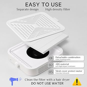 ボンネイル集塵機 Amazon.com: BOMOQING Nail Dust Collector, 120W Powerful