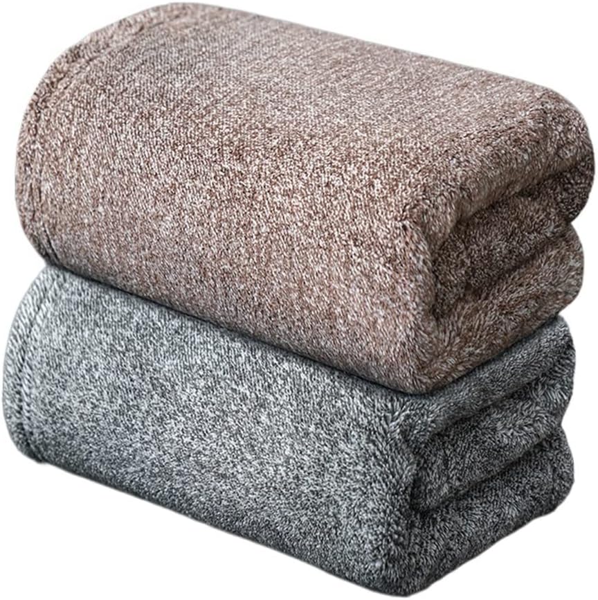 Towel Bath Towel Suit Men and Women wash Their face and Wipe The Bath Fast Dry Water Does not Drop Hair Thickening(B 2PS)