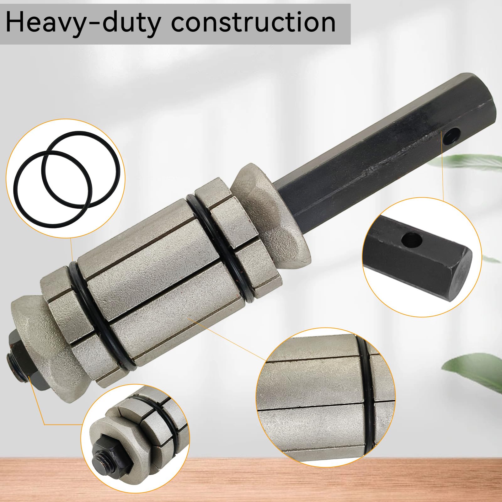 3-delige uitlaatpijp expander, 1-1/8 tot 3-1/2 auto-uitlaat uitlaatpijp buis expander spreidgereedschapset, uitlaat uitdeukgereedschap 29-89 mm met sterke stabiliteit