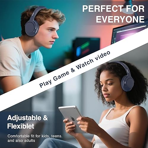 Miniatura 7 de MIDOLA Auriculares Bluetooth Over Ear 68H Tiempo de Reproducción 6 EQ Auriculares Inalámbricos con Micrófono HiFi Estéreo Plegables Ligeros Graves