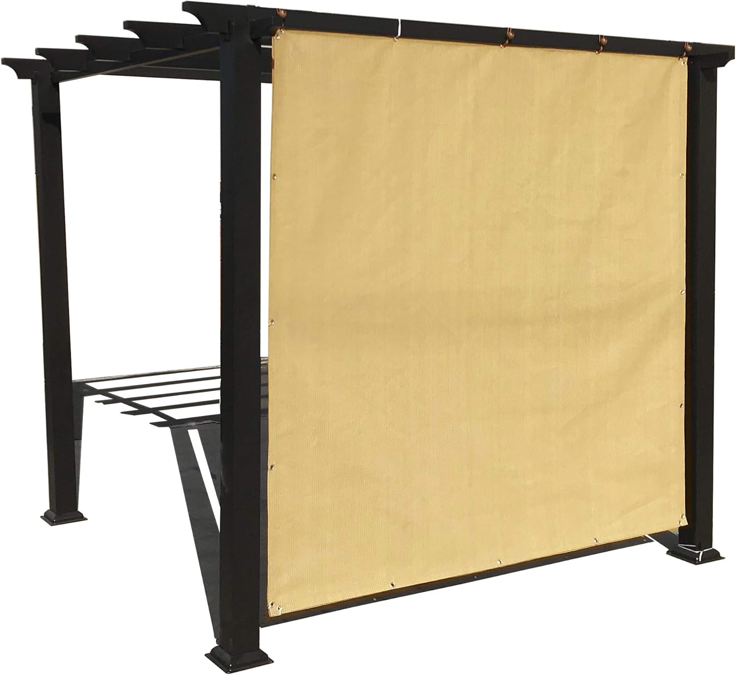 Alion Home Sun Shade Panel Privacy Screen with Grommets on 4 Sides for Outdoor, Patio, Awning, Window Cover, Pergola (8' x 8', Sand)