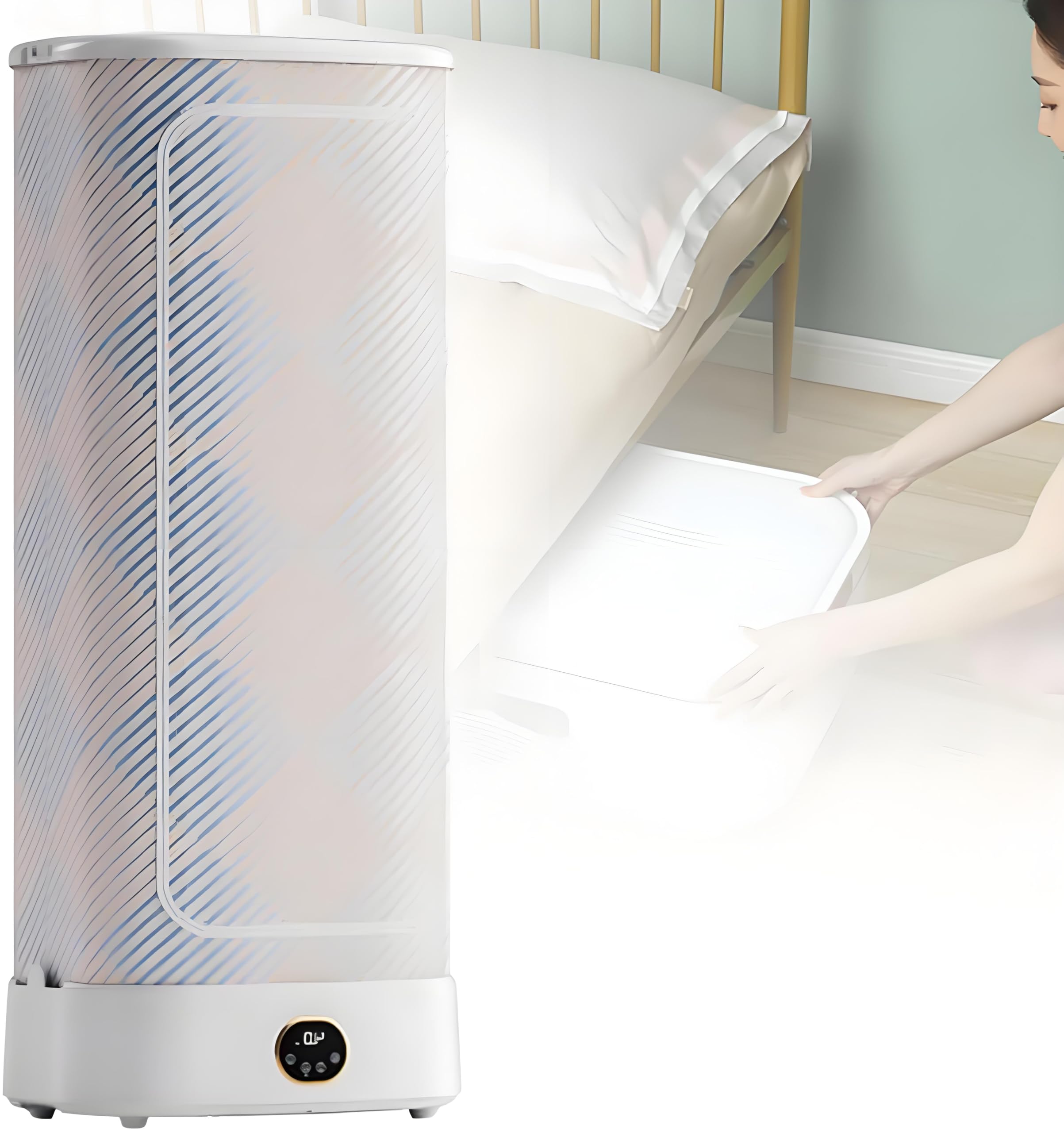 Automatische Bügelmaschine, Dampfbügelmaschine mit Teleskopstange mit Dampffunktion, 1000 W Dampfbügeleisen für Kleidung und Stoffe, Touchscreen-Modell
