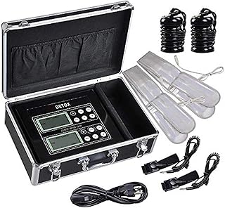 Máquina de desintoxicação de pés, desintoxicação de íons LCD duplo banho spa máquina com cinto terapêutico infravermelho LCD grande, máquina de spa de saúde doméstica, melhora