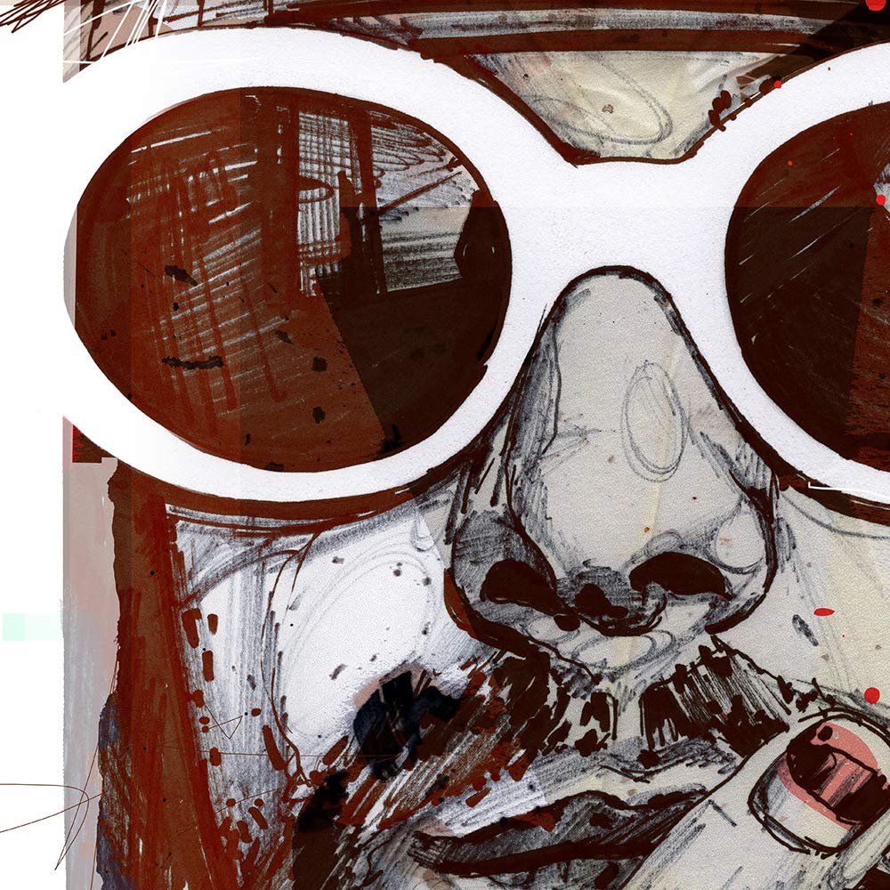 Poster Grunge rock 04 29,7 x 42 cm (A3) - incorniciato e firmato (Gallery Pilot)