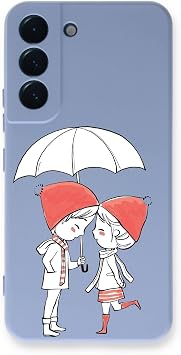 PrintiFy Samsung Galaxy S22 Plus Uyumlu Lansman K l f A k Tasar ml  I i Kadife Kapak-lila