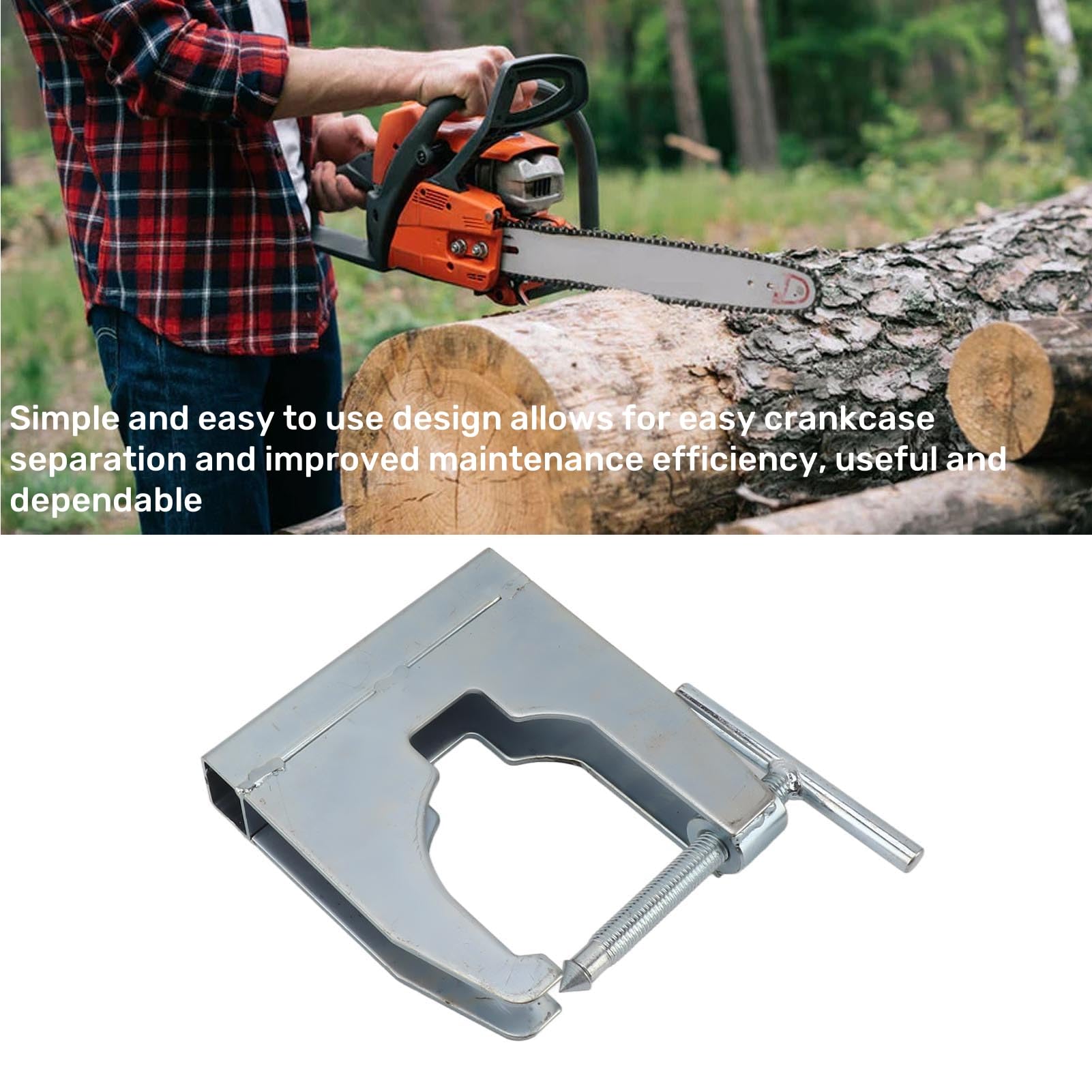 Topyond Separador de Cárter de Metal de Primera Calidad, Herramienta Separadora de Cigüeñal, Accesorios de Motosierra para 502 140B 51 61 01 502516101